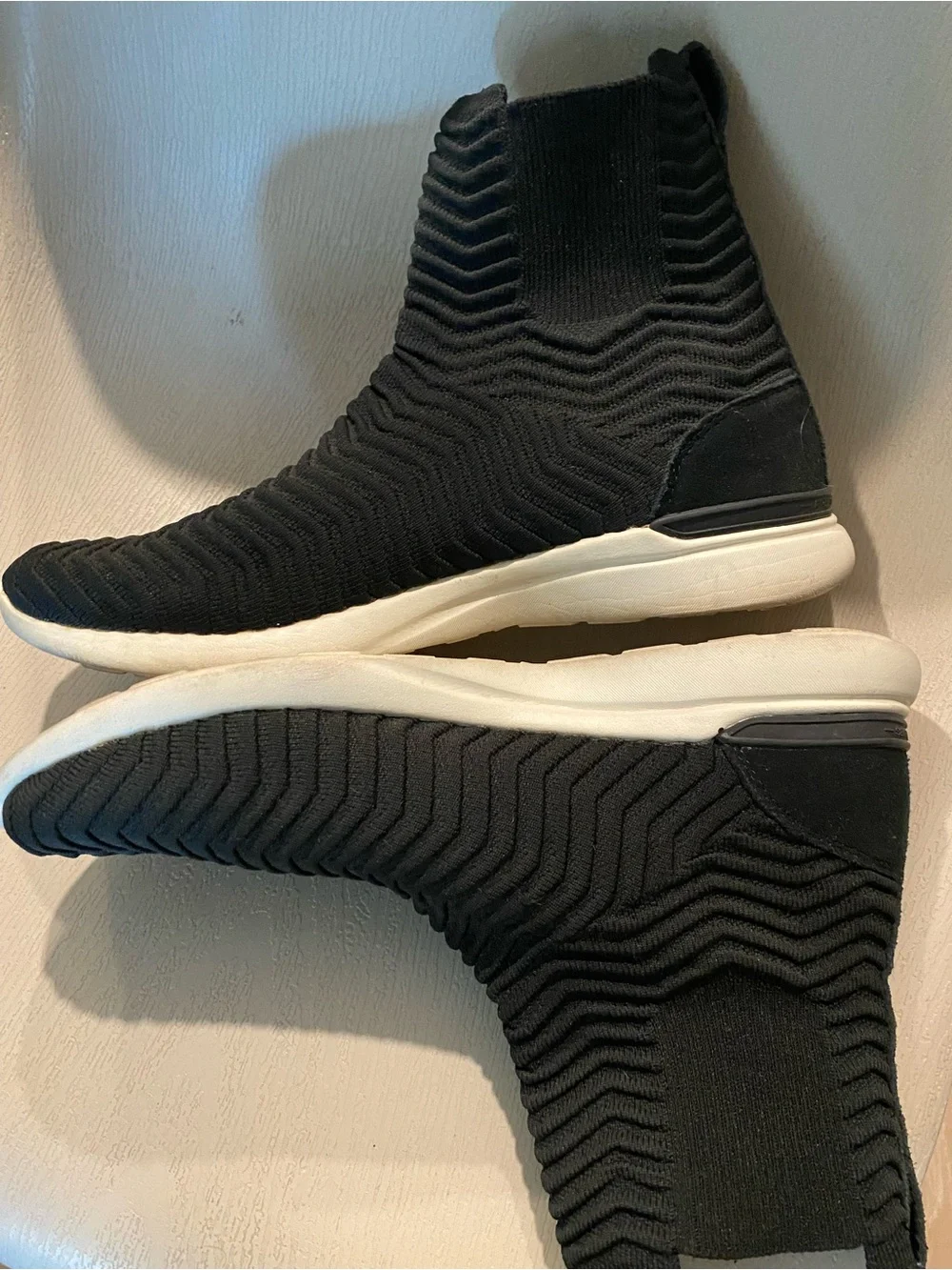 APL TechLoom Chelsea men black sneaker hightop shoe boot size 10